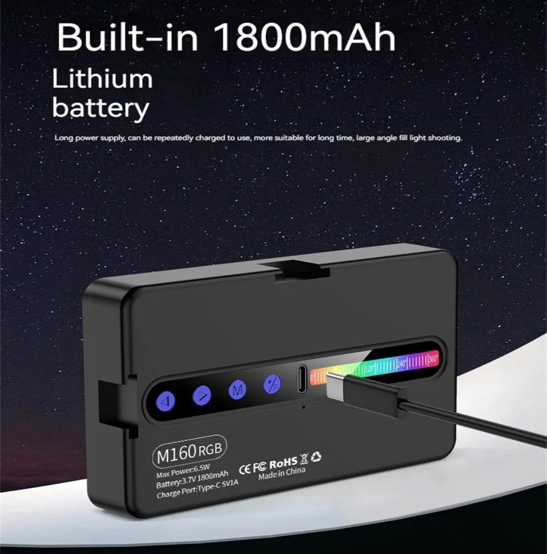 Regavus ColorBeam Mini™ — RGB Pocket Creator Light